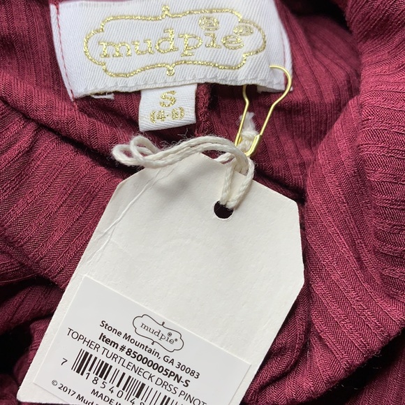 NWT Mud Pie Topher Turtleneck Pinots Dress sz S - Picture 4 of 6